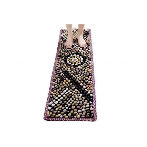 ToyTexx Natural Pebble Stone Massage Mat for Home Indoor Outdoor Healthcare Foot Massage with Carrying Bag - Toytexx ToyTexx Natural Pebble Stone Massage Mat for Home Indoor Outdoor Healthcare Foot Massage with Carrying Bag - Toytexx